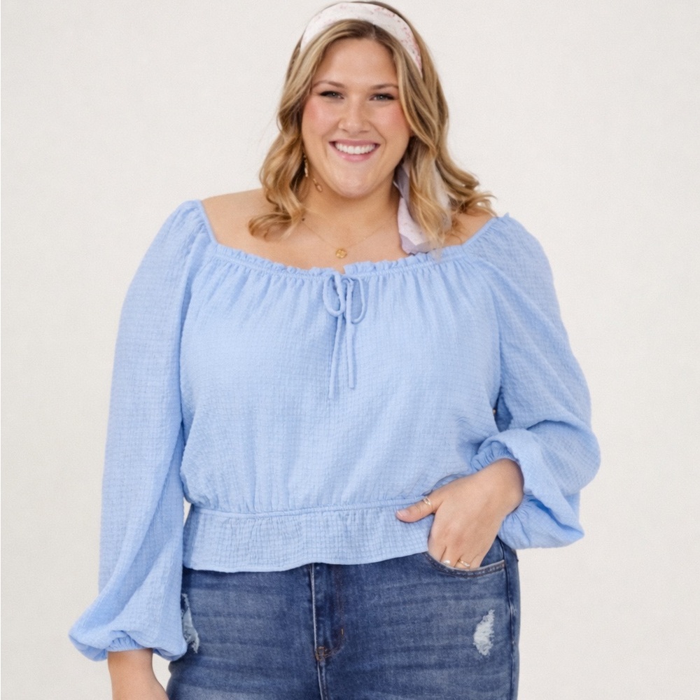 ARULA Sky Blue Blouse - NWT ‼️